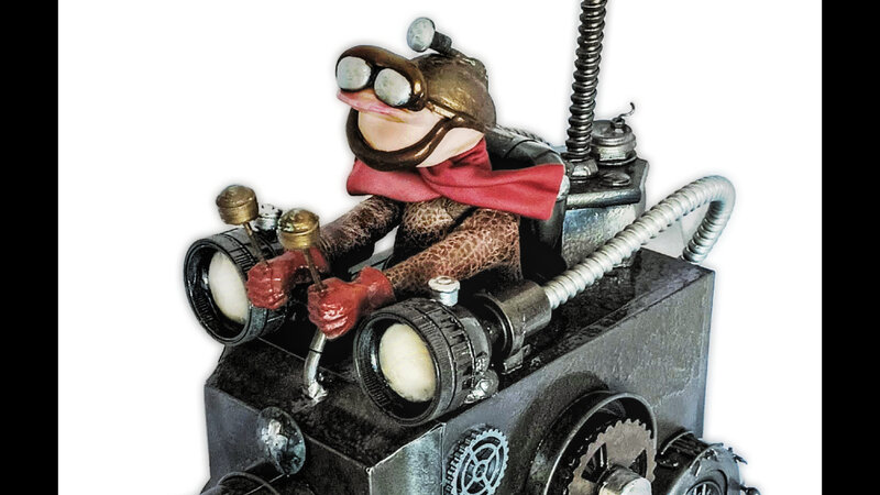 Steampunk sculpture
