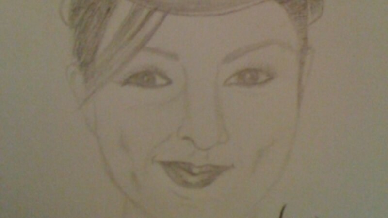 "Mi Grillita, la Minera haciendo mueca"