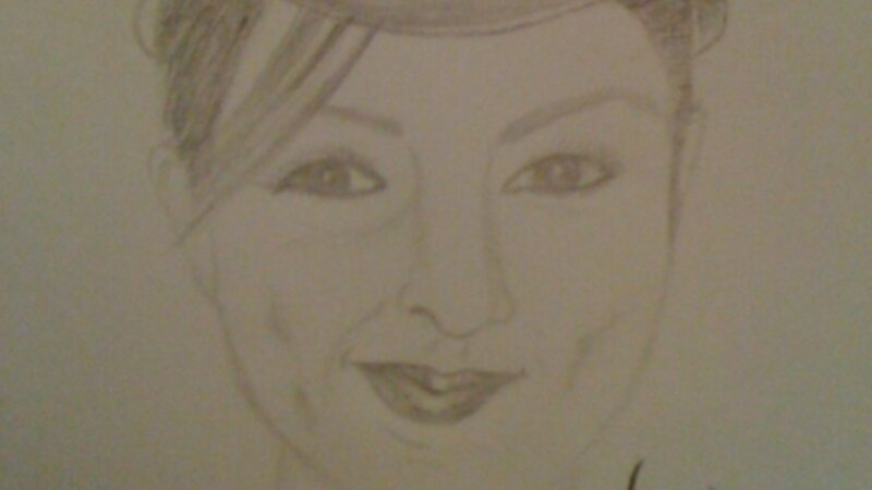 "Mi Grillita, la Minera haciendo mueca"