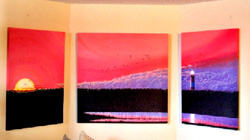 Assateague Lighthouse Triptych