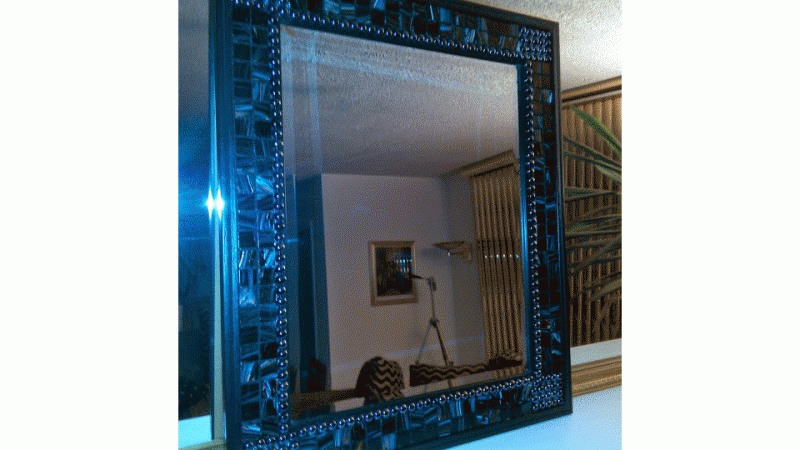 Mosaic Onyx Beauty Mirror 