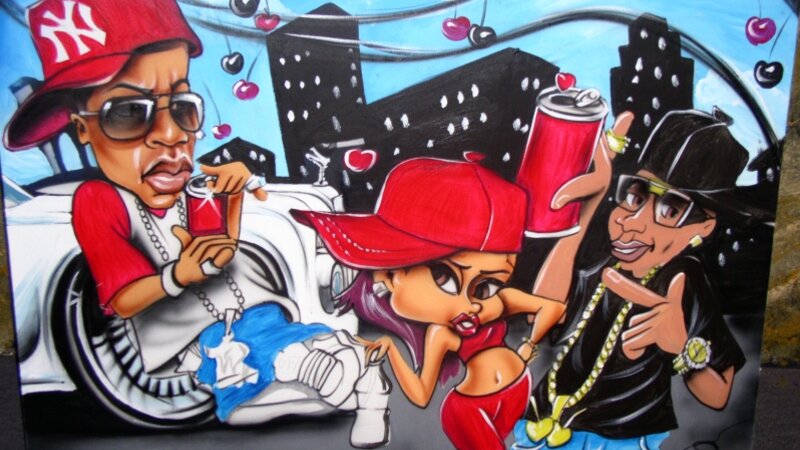 Cherry Coke featuring Jay-Z promotional art (Unfinished)