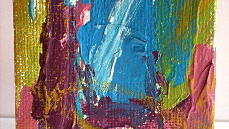 Untitled Abstract #1 With Easel