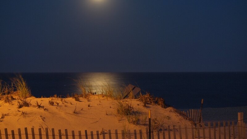 Moonrise over Ocean Beach