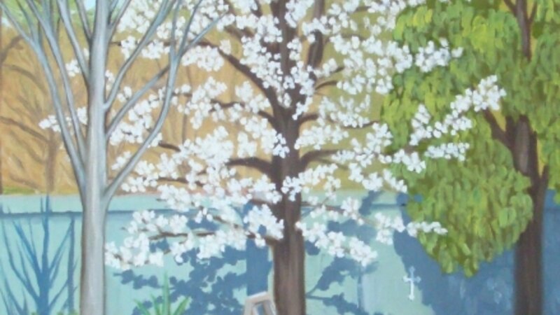 Pear Tree in Bloom