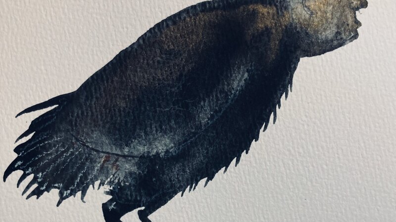 "Plutocrat In A Hat" Gouache painting, September, 2024