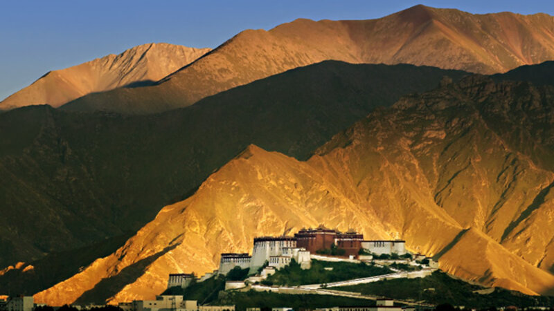 The Potala Palace, Tibet (back view)