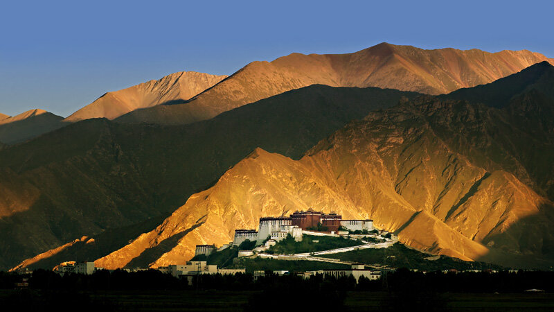 The Potala Palace, Tibet (back view)