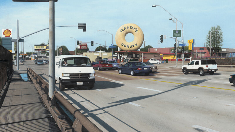 Photo of painting "Randy's Donuts" by David Holmes