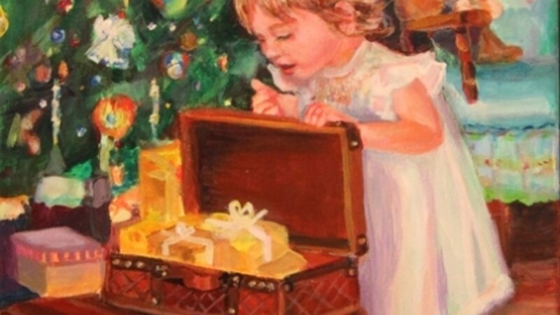 Christmas, oil paintings
