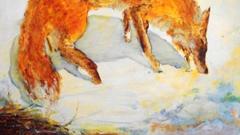 A White Lake, A Hungry Fox