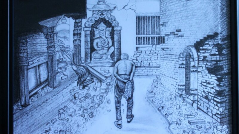 Aftermath of Earthquake in Nepal.