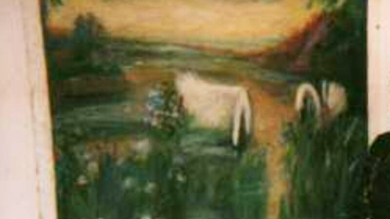 "Swan Lake"  (4'x3') at Windows Without Walls Gallery Newark NJ