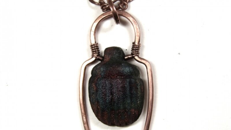 Marakuba Scarab Pendant Necklace