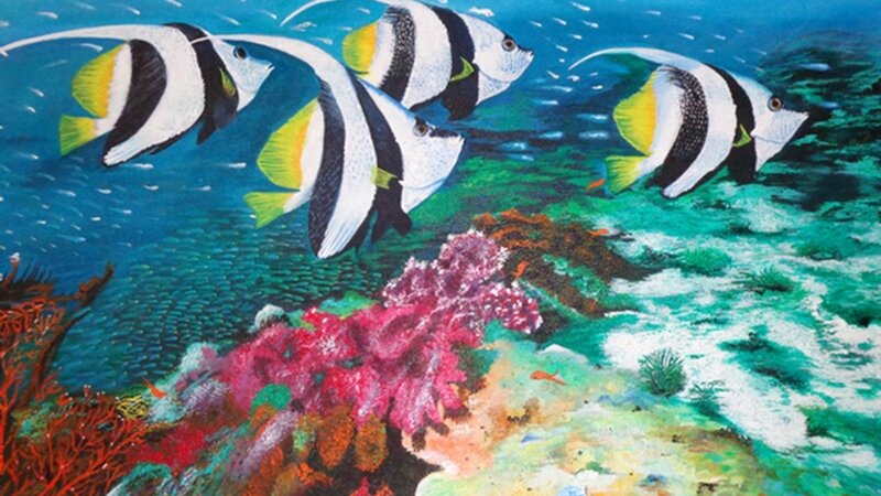 100% handcrafted Acrylic painting on canvas