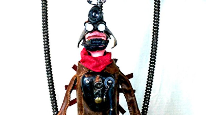 Steampunk sculpture