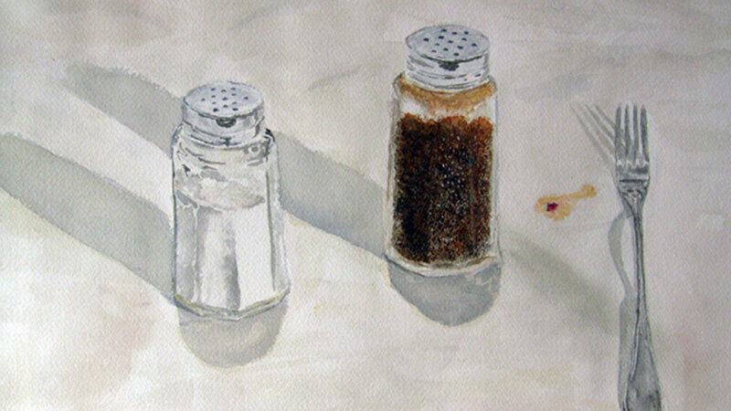 Shakers, Food Stain, Fork