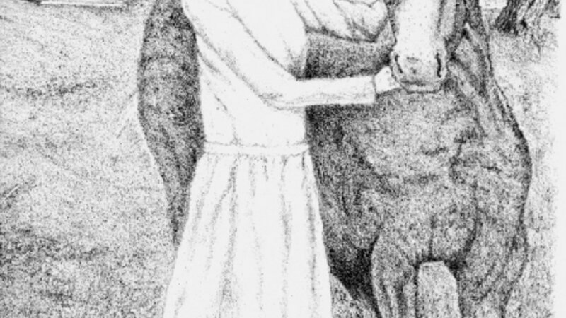 Shirley Plantation (Lady and Her Horse)