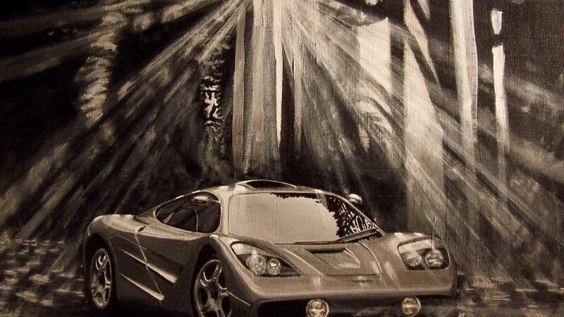 McLaren F1 Supercar in Pacific Coast Redwoods