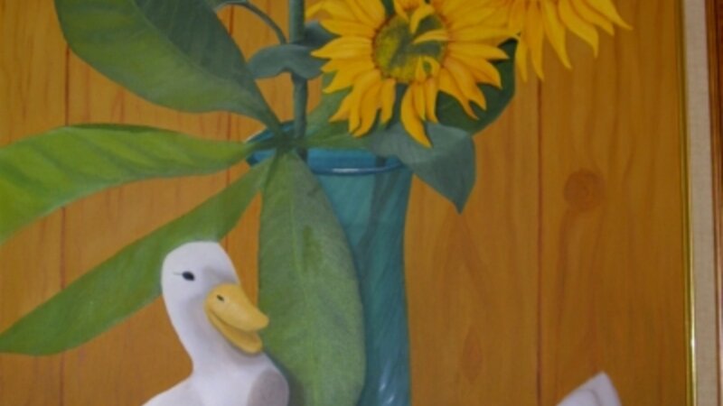 Sunflowers with Ducks