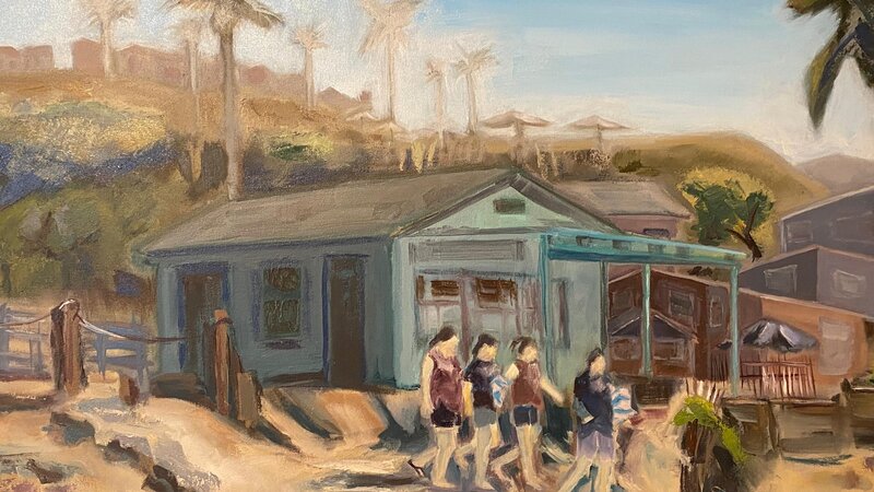Sunny Morning Crystal Cove, Oil, 24 X 36 inches, 2023