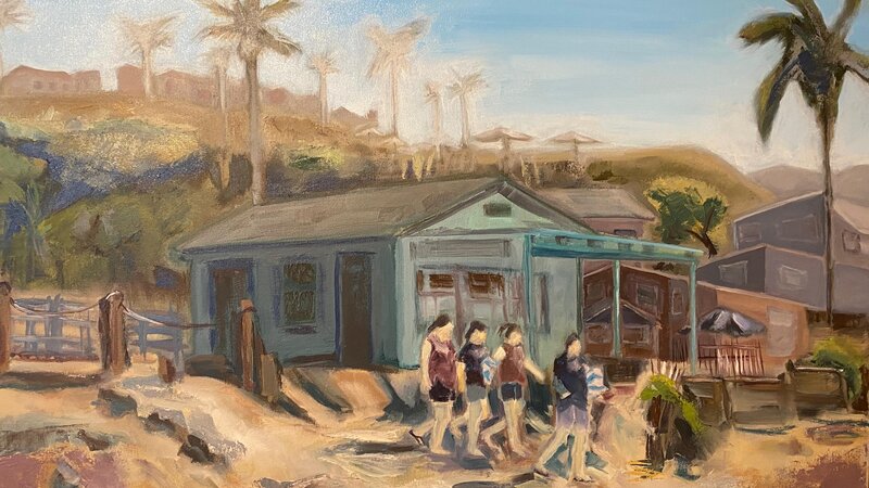 Sunny Morning Crystal Cove, Oil, 24 X 36 inches, 2023