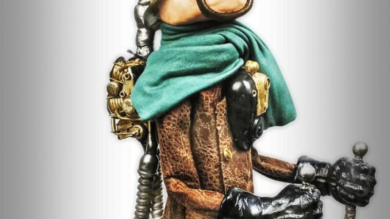 Steampunk sculpture