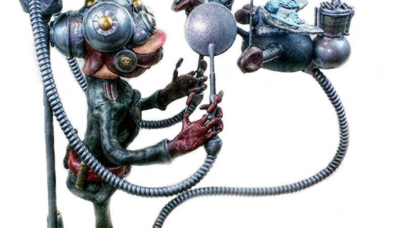 Steampunk sculpture