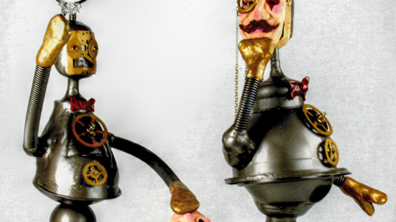 Steampunk sculptures