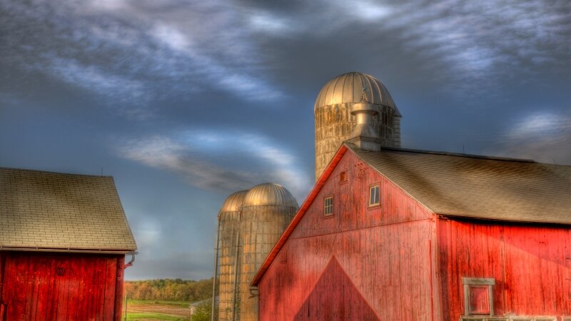 Three Silos