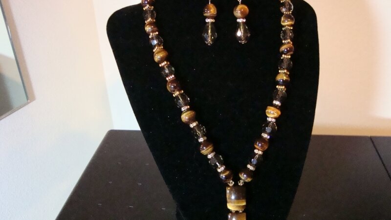 Tigers Eye Stone Jewelry Set
