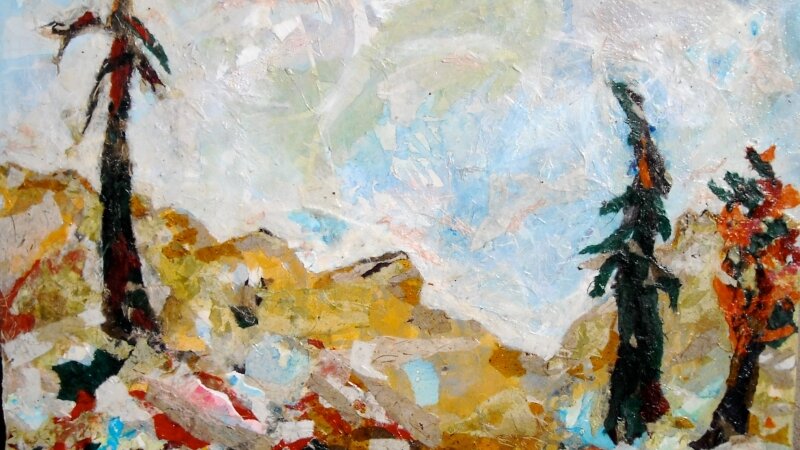 Trees Listening for Winter, 1 by Mickey Bond