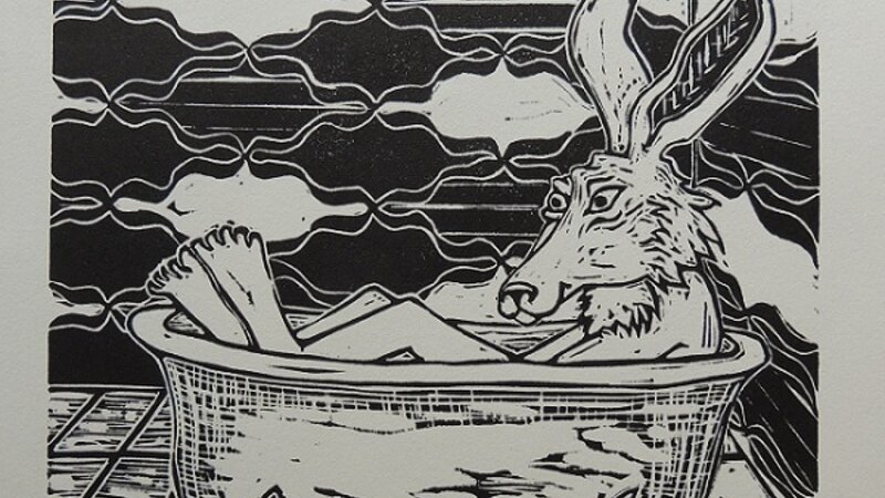 Tub Bunny by Elizabeth Ann McNally