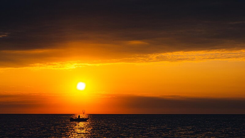 Sunrise on Lake Michigan 