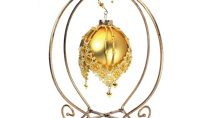 "Victorian Romance" Beaded Ornament