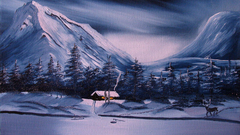 Winter Night in Alaska