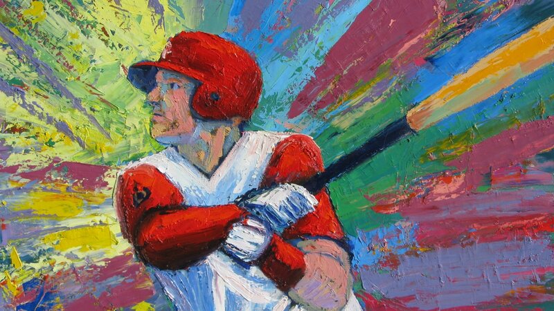 Rhys Hoskins Art Philadelphia Phillies Lou Baker Artist