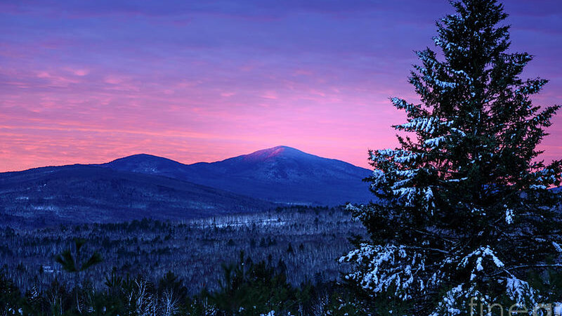 Winter Sunrise Mt. Blue Maine