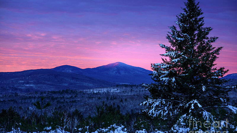 Winter Sunrise Mt. Blue Maine