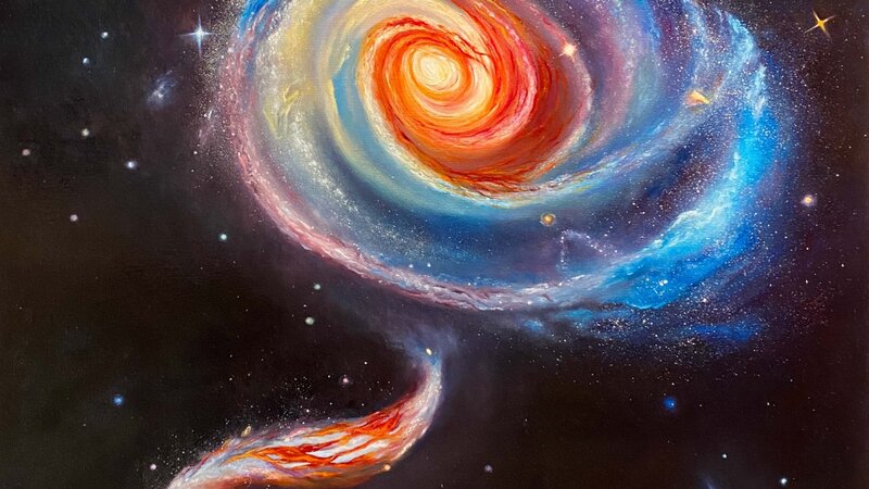 Cosmic Rose, ARP 273, Interacting Galaxies