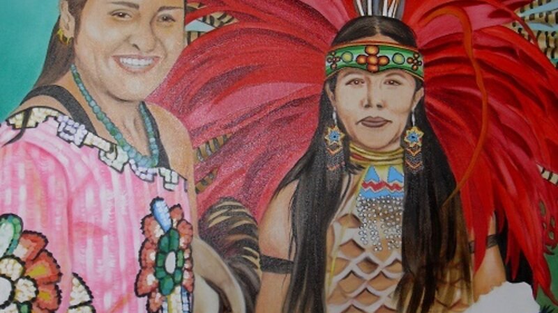 Aztec/Mayan Dancers 36 x 48 Oil Painting
