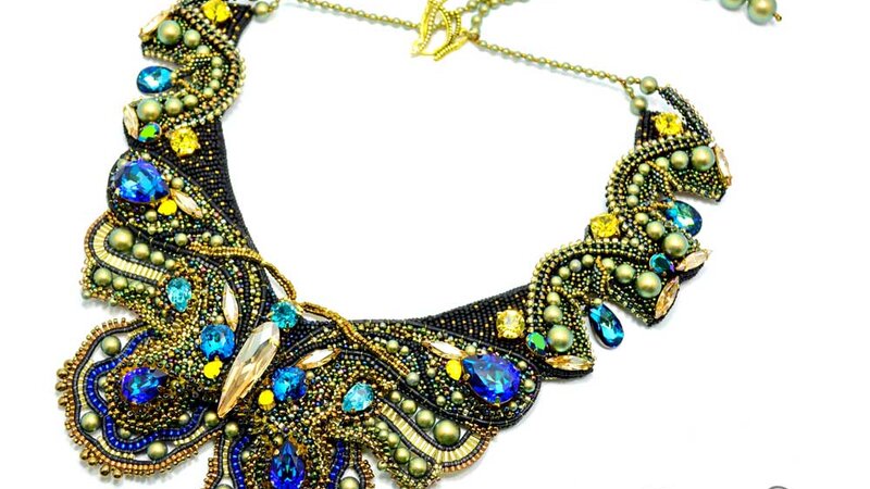 Necklace "Butterfly Garden"
