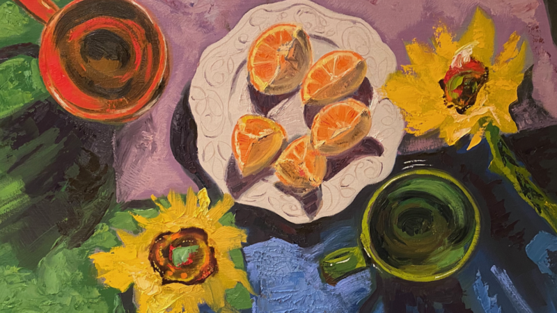 "Bird's Eye View Sunflowers"