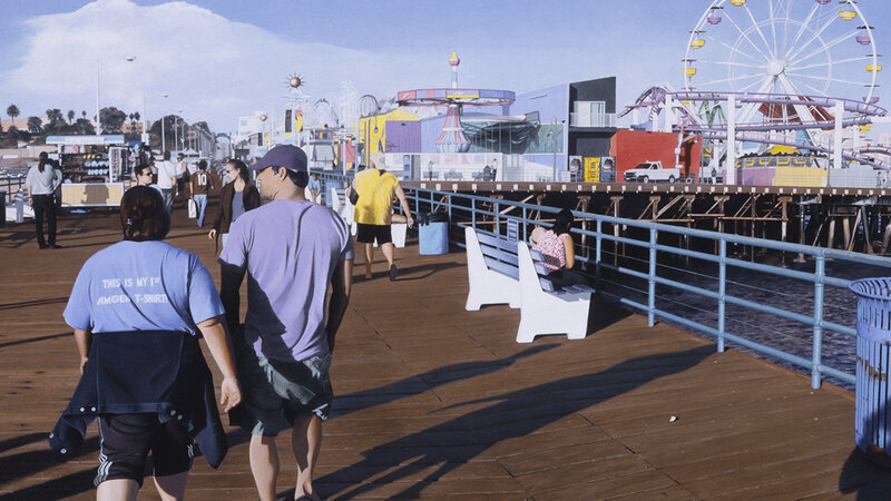 Photo of painting "Boardwalk" by David Holmes