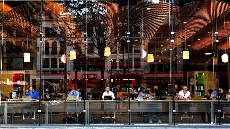 Boston Public Library, users, readers, building, 