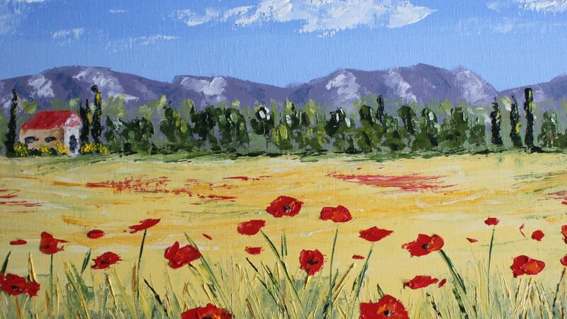 Champ de coquelicots