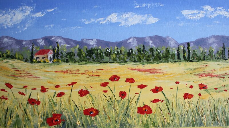 Champ de coquelicots