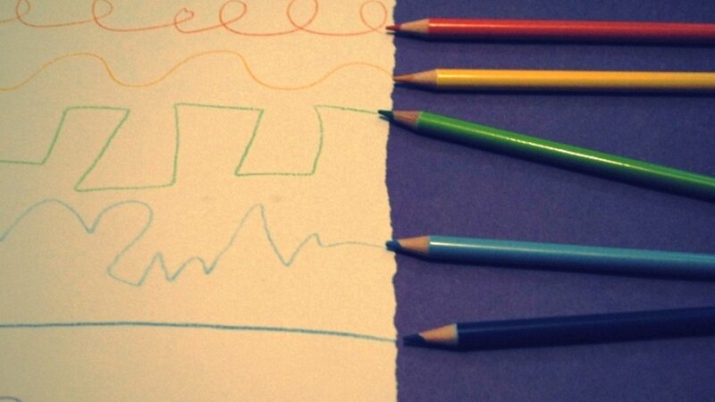 Between the lines.