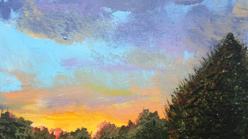 Coucher de Soleil sur la Plaine