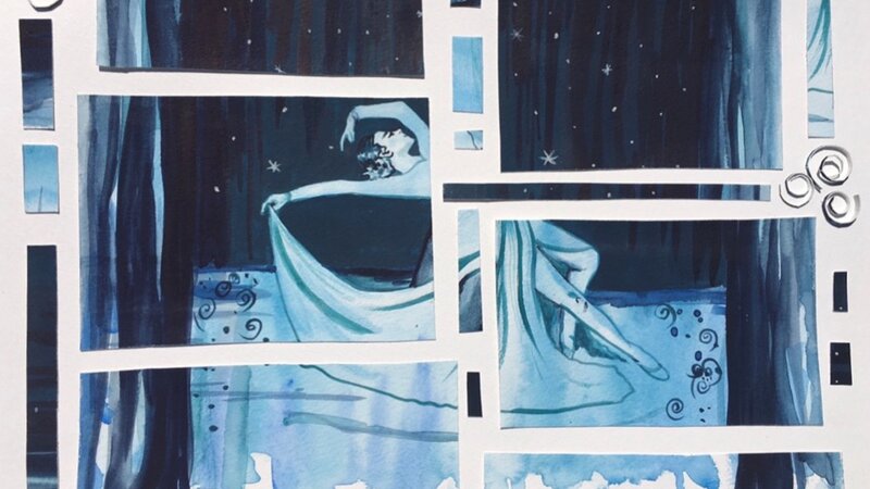blue dancer